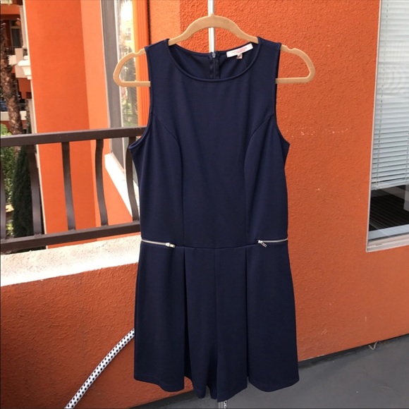 Casual couture Navy Romper - Picture 2 of 8